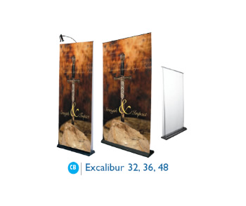 Banner Stand: Model Excalibur 1-48