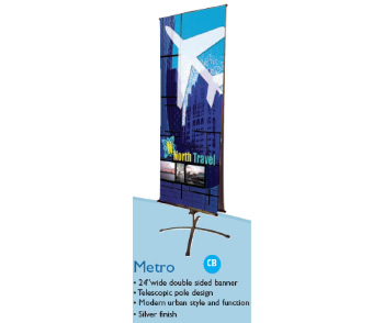 Banner Stand: Model Metro