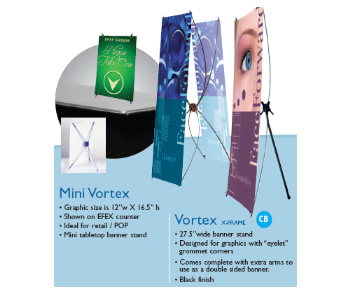 Banner Stand: Model Mini Vortex